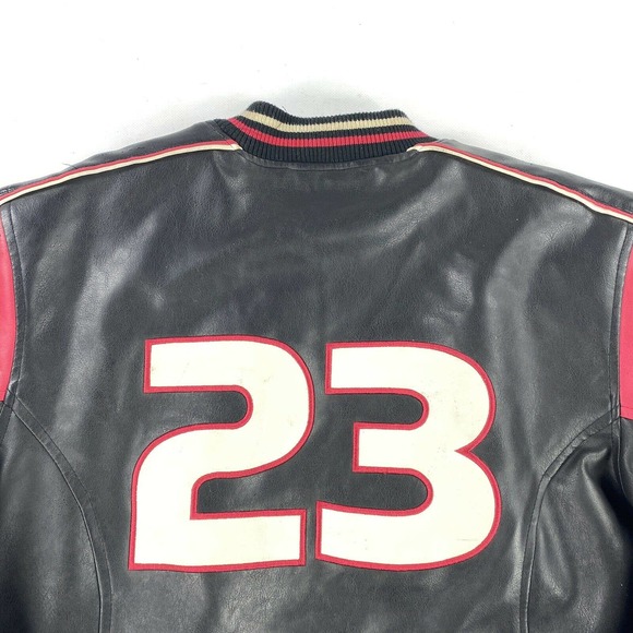 Michael Jordan 23 Jumpman Basketball Biker Jacket - Picture 9 of 10